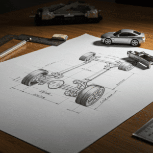 croquis d'empattement voiture